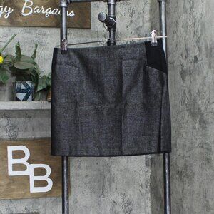 Jacob Womens Mixed Media Mini Lined Skirt 1667e68d069ce3 Black PS